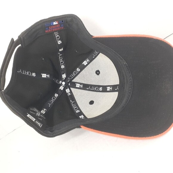 Baltimore Orioles New Era Game of Thrones 9FORTY Adjustable Hat - Black/Orange - Picture 2 of 6